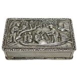 Chinese Export Silver Very Rare Combination Snuff Box & Vinaigrette. 103 g. Canton c.1820, Maker 'P'