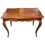 A Late 19th Century French Walnut Centre Table,