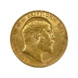 Edwardvs VII 1907 Full Gold Sovereign, 7.9g