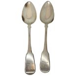 Pair of Silver Table Spoons, London 1815 by Joseph Ash I
