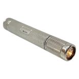 Silver Travelling Fashion Accessory Torch. London 1993,