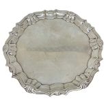 Small Silver Salver, 198 g. London 1741, Robert Abercromby.