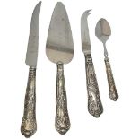 Mixed Lot of Silver Handled Cutlery. Sheffield 1966-1972.