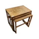 B R Mobler Gelsted, Denmark, Nest of Three Teak Tables