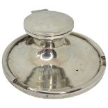 Silver Inkwell, 249g. Birmingham 1929 A & J Zimmerman Ltd.