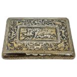 Silver Gilt Snuff Box. 82 g.