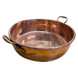 Large Good Quality Copper Preserving Pan