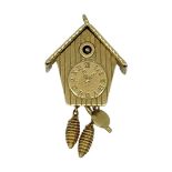 18ct Gold Movable Cuckoo Clock Charm, 2.3g