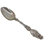 Art Nouveau Daffodil Silver Spoon. 30g. Whiting MFG, c1902