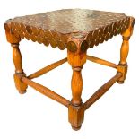 An Early 20th Century Oak Footstool,