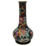 A Famille Noire Style Chinese Vase