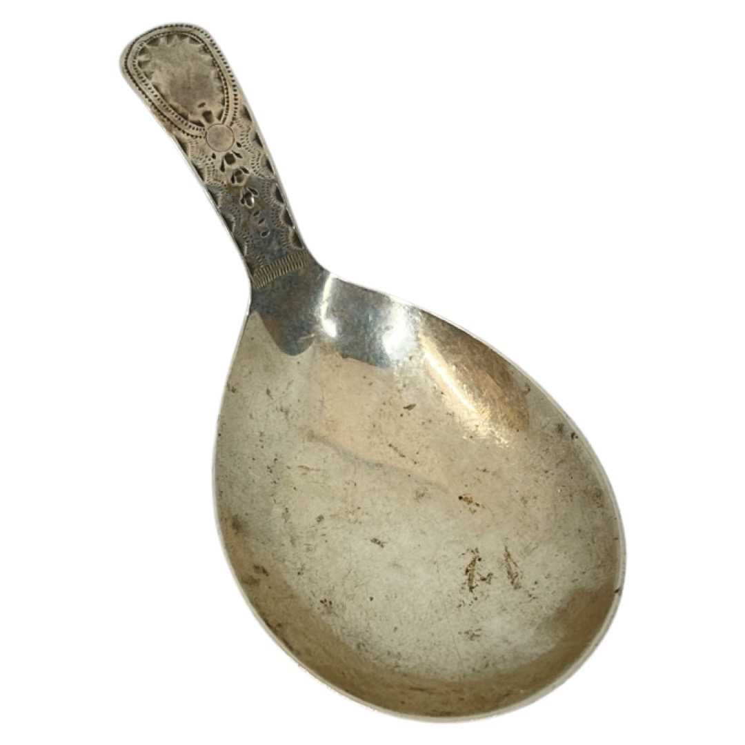 Georgian Silver Caddy Spoon. Birmingham 1818
