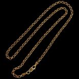9ct Rose Gold Belcher Chain, 20 Inches Long 4mm Wide, 17.5 Grams.