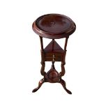 Reproduction mahogany wash/plant stand