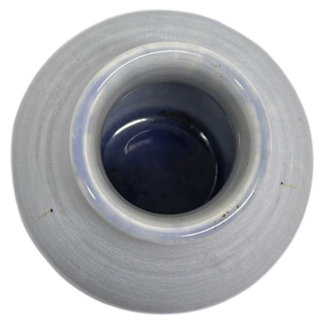 Moorcroft Pottery Light Blue Ovoid Vase Natural Range 1930s - Image 3 of 3
