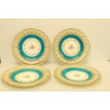 Four Minton Plates