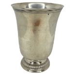 Early French Silver Beaker. 134 g. c. 1880