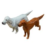 2 Porcelain Models of Setters (2)