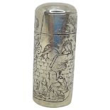 Good Quality Designer (Kate Greenaway/Sampson Mordan) Silver Scent Bottle. 53 g. London 1883