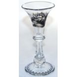 Bohemian Historismus goblet with baluster stem