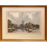 ^ Edward Wesson R.I, R.S.M.A (British, 1910-1983) "Beccles from the Waveney"