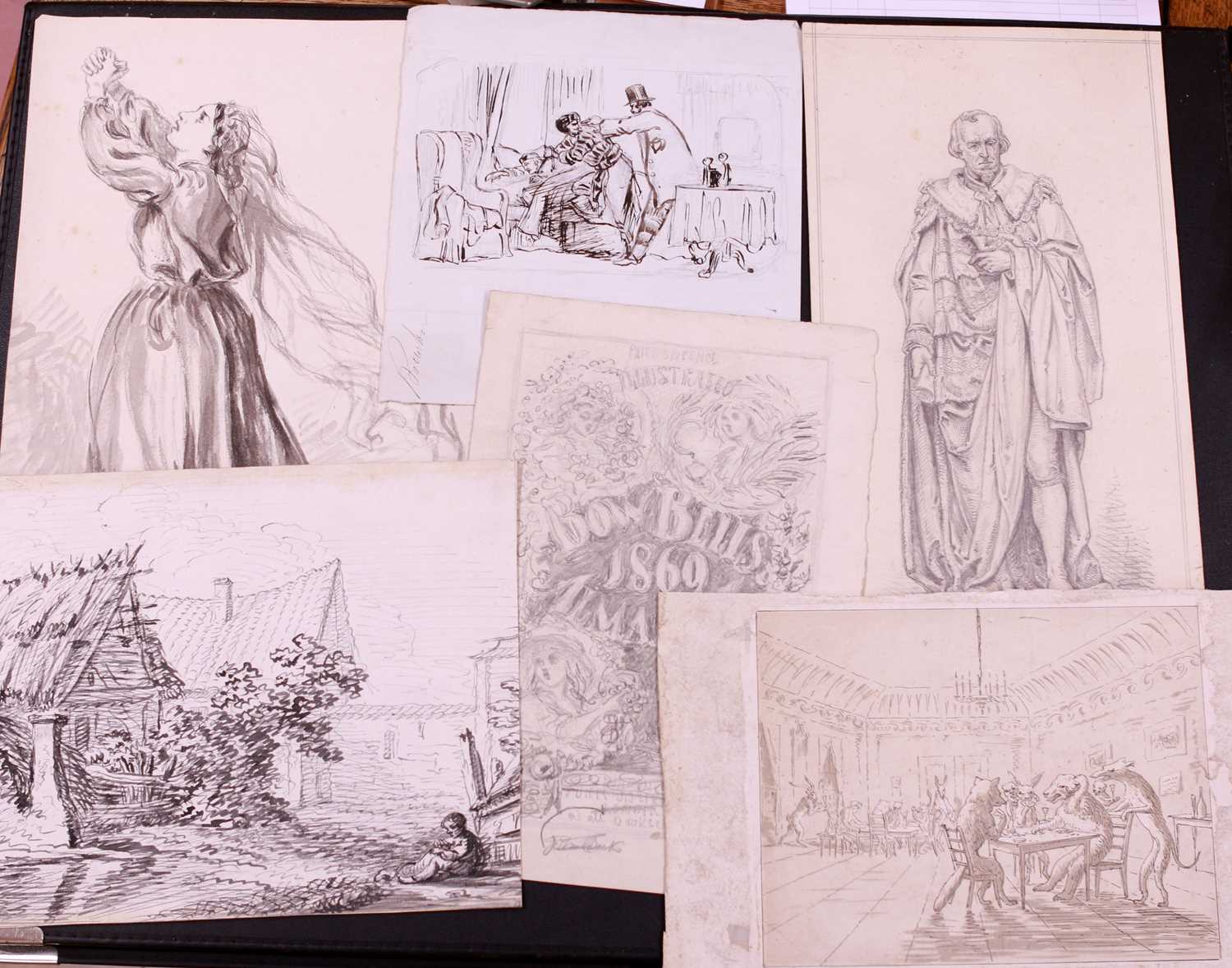 Folder of Old Master Drawings etc