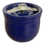 A Royal Doulton Blue Stoneware Tobacco Jar