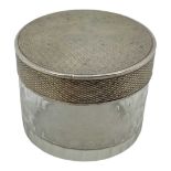 Silver Topped Dressing Jar. London 2002, Maker PWG