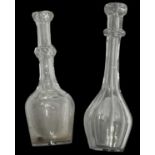 Two Georgian Cut Glass Toddy Lifters