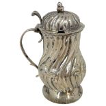 Early German Silver Mustard Pot, probably Early 18th Century.