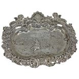 Highly Decorative Silver Pin/Change Dish. 86 g. Continental c.1900.