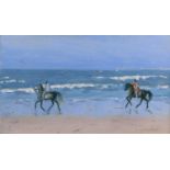 CAROLINE PONSONBY (BRISTISH, 20TH CENTURY) Moroccan Horses on the Beach, Essaouira