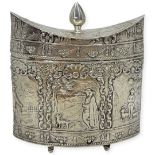 Dutch Silver Tea Caddy. 143 g. 930 Grade Silver