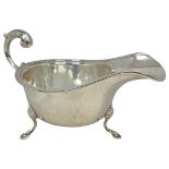 Elegant Silver Sauce Boat. 92 g. Birmingham 1935, S.Blankensee and Son