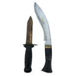 Kukri and Divers Knife