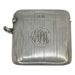 Silver Vesta Case. 39 g. Birmingham 1911, Maker S & B