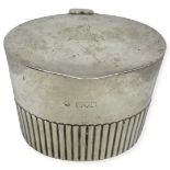 Oval Silver Tea Caddy. 195 g. London 1898, William Hutton and Sons