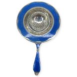 Silver and Enamelled Strainer. 34 g. Marked 925 S