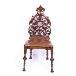 19th Century Pugin Style Hall Chair
