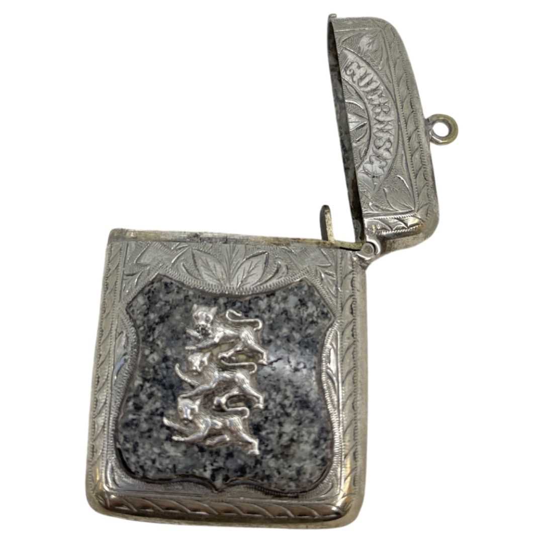 Silver Plated Vesta Case - Image 2 of 3