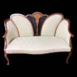 A Two Seater Salon Cream Sofa