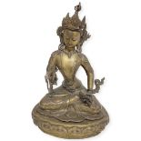 Himalayan/Tibetan Bronze Shakyamuni Buddha. Late 19th/Early 20th Century
