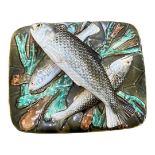 A George Jones Majolica Sardine Dish Cover