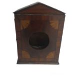 An Inlaid Mahogany Clock Holder, Circa 1840