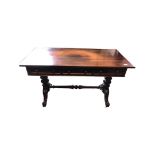 A Baluster Legged Hall Table