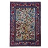 "COLOURFUL ANTIQUE PERSIAN TEHRAN RUG "