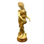 "FRENCH MARBLE STATUE, 19TH CENTURY "