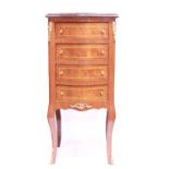 Chest of Drawers with 4 Drawers. Veneered Beechwood