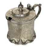 Early Victorian Silver Mustard Pot 141g. London 1855, John Evans II