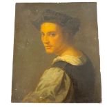 Oil on Canvas of a Young Italian Male, possibly 17th/18th Century